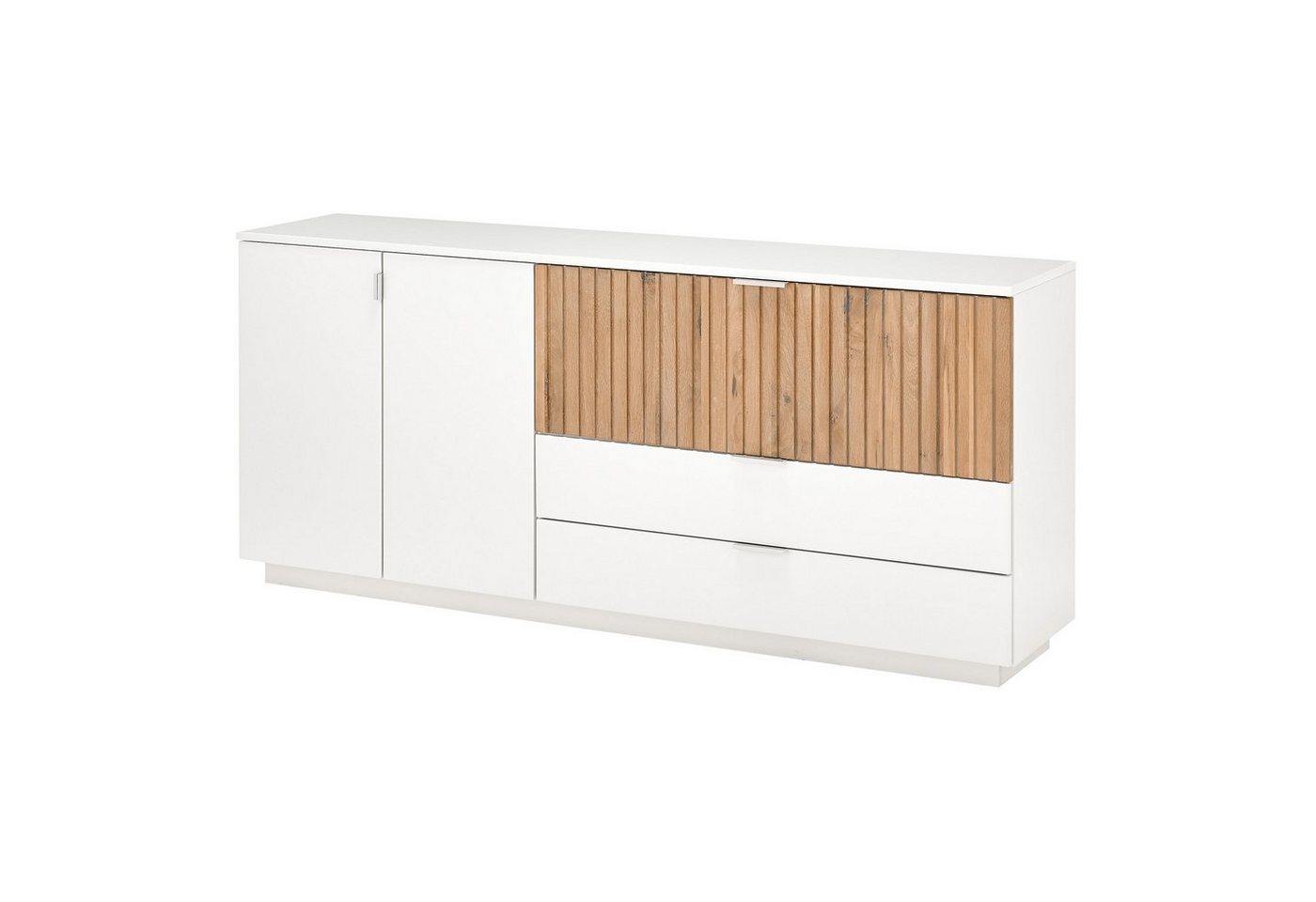 expendio Sideboard Linda 12, weiß-grau lackiert/ Eiche massiv bianco geölt 192x85x45 cm expendio Sideboard Linda 12, weiß-grau lackiert/ Eiche massiv bianco geölt 192x85x45 cm von expendio