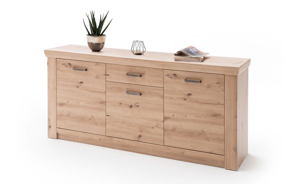 expendio Sideboard Mauro 1, Balkeneiche Nb. 183x84x45 cm mit gedämpften Schubkasten von expendio