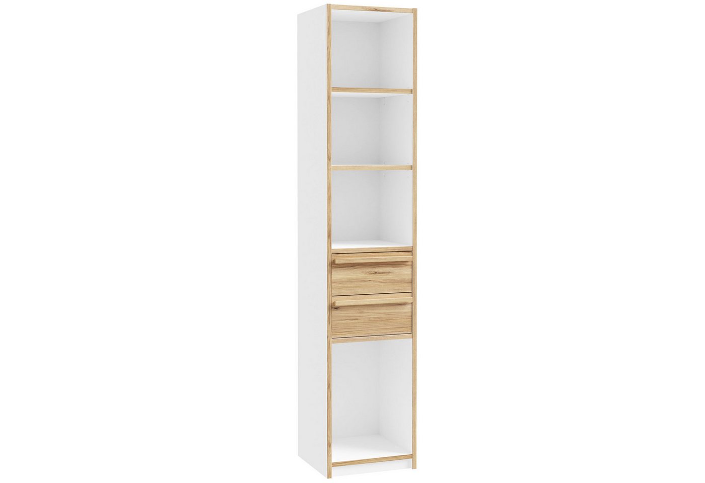 expendio Standregal Simon 8, Weiß / Catania Oak, 45x215x42 cm expendio Standregal Simon 8, Weiß / Catania Oak, 45x215x42 cm von expendio