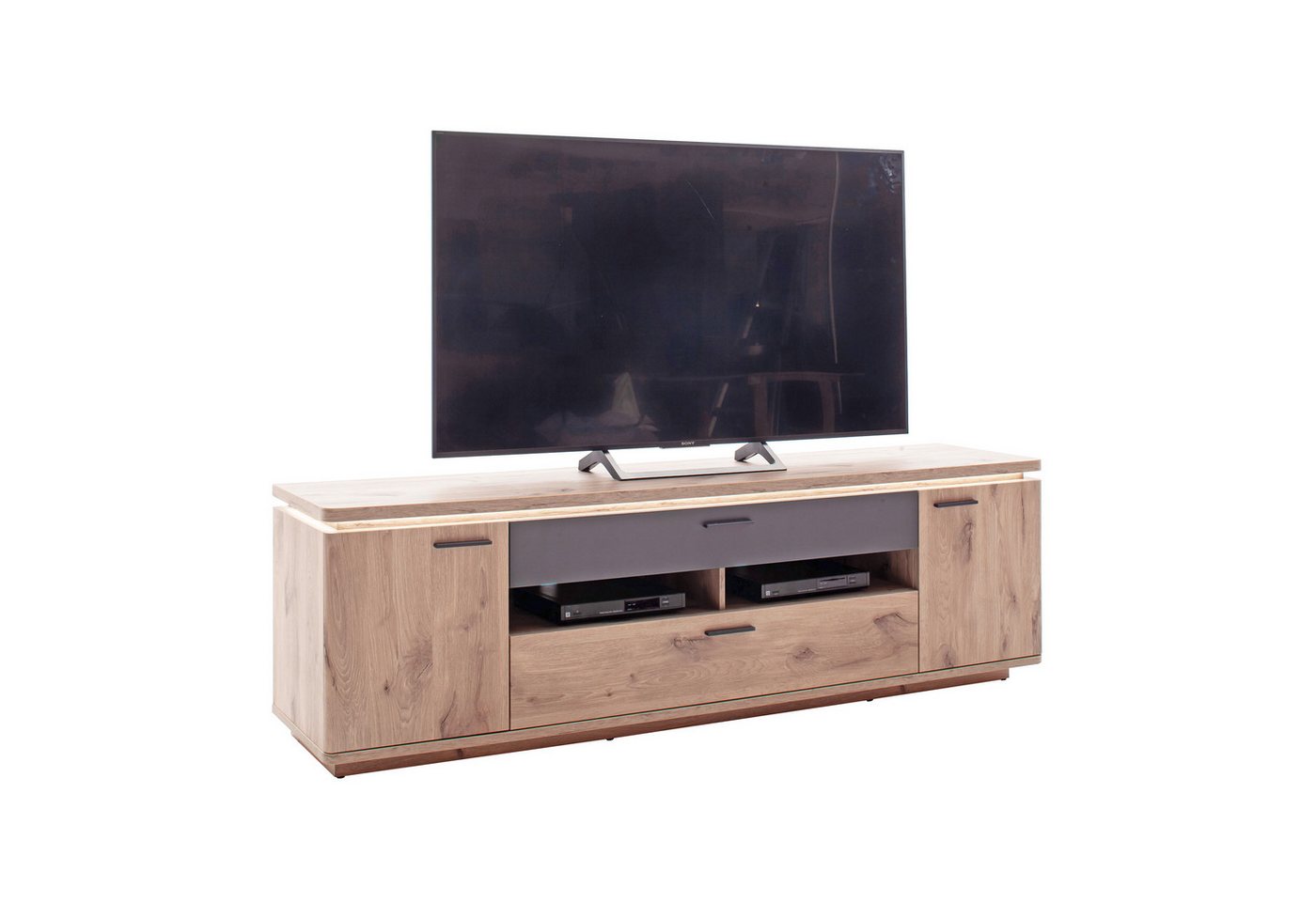 expendio TV-Board Morgan 6, Viking Oak tiefzieh Nachbildung, 210x65x50 cm expendio TV-Board Morgan 6, Viking Oak tiefzieh Nachbildung, 210x65x50 cm von expendio