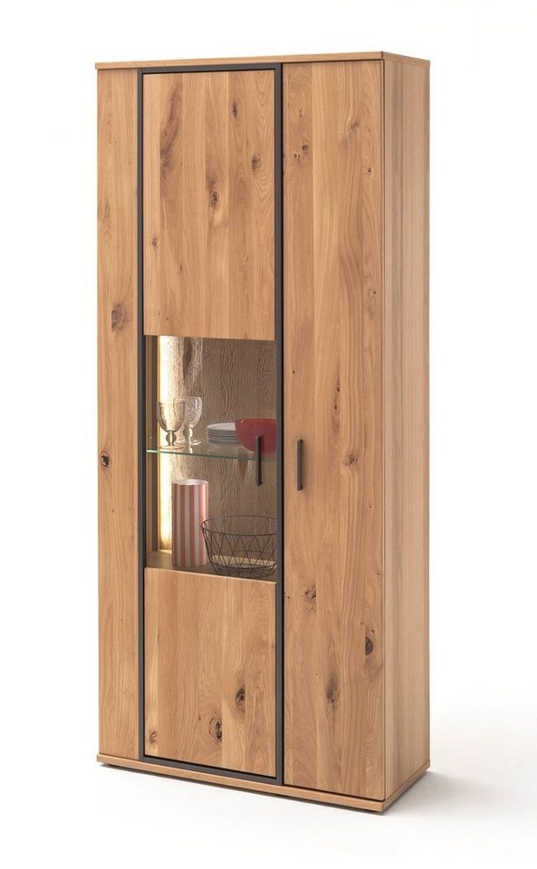 expendio Vitrine Conor 4 Asteiche Bianco teilmassiv 90x209x37 cm vormontiert mit Softclose expendio Vitrine Conor 4 Asteiche Bianco teilmassiv 90x209x37 cm vormontiert mit Softclose von expendio