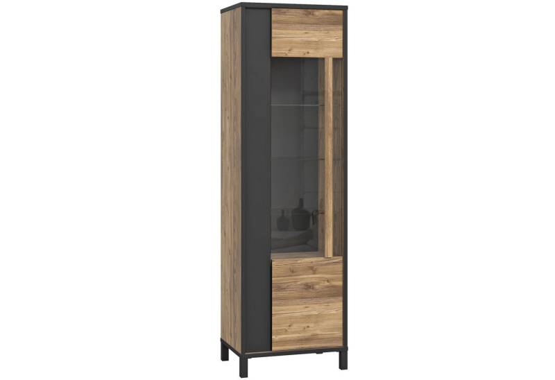expendio Vitrine Hailey 10 Alpine Picea Nb. / schwarz 60x194x42 cm von expendio