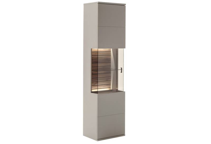 expendio Vitrine Lureno 3 Basalt / Wotan Eiche Nb. 50x199x37 cm von expendio
