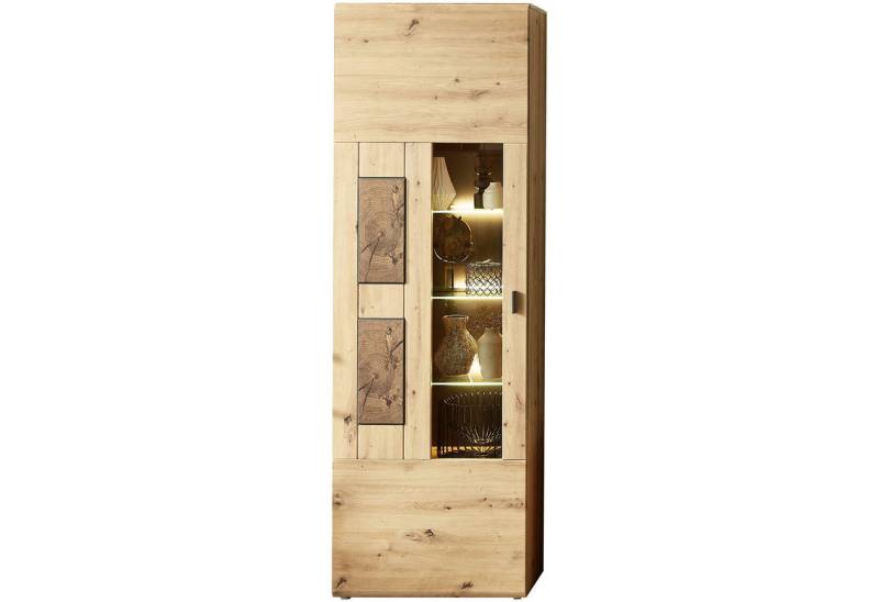 expendio Vitrine Marian 1 Artisan Eiche Nb. 65x201x37 cm von expendio