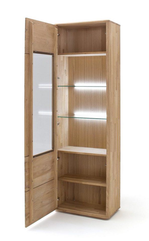 expendio Vitrine Renzo 4 Balkeneiche Bianco massiv 66x208x38 cm mit Softclose expendio Vitrine Renzo 4 Balkeneiche Bianco massiv 66x208x38 cm mit Softclose von expendio