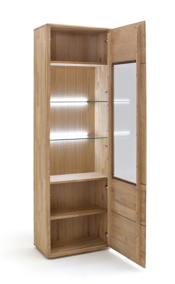 expendio Vitrine Renzo 4 Balkeneiche Bianco massiv 66x208x38 cm mit Softclose expendio Vitrine Renzo 4 Balkeneiche Bianco massiv 66x208x38 cm mit Softclose von expendio