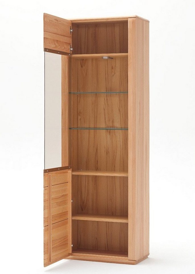 expendio Vitrine Senta 4 Kernbuche teilmassiv 69x209x38 cm vormontiert mit Softclose-Funktion expendio Vitrine Senta 4 Kernbuche teilmassiv 69x209x38 cm vormontiert mit Softclose-Funktion von expendio