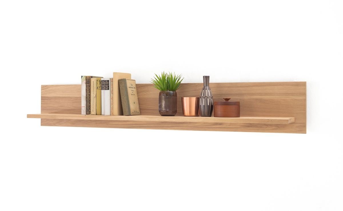 expendio Wandregal Conor 9, Eiche Bianco furniert 150x24x22 cm mit Massivholzkante expendio Wandregal Conor 9, Eiche Bianco furniert 150x24x22 cm mit Massivholzkante von expendio
