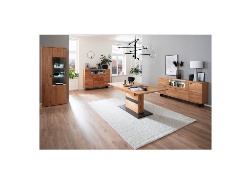 expendio Wohnzimmer-Set Britta 40-2, (Spar-Set, 4-St), Wildeiche teilmassiv 415x209x44 cm von expendio