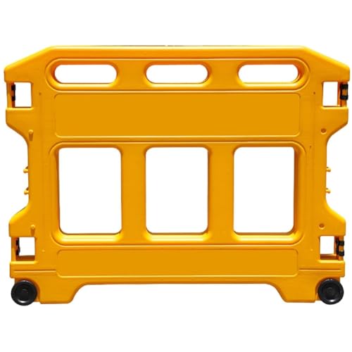 Transportable Sicherheitsbarriere aus Kunststoff Leichter und flexibler Schutzzaun für den Einsatz bei Unfällen, Instandhaltungsarbeiten und Bauarbeiten(2PCS) von exproyzk