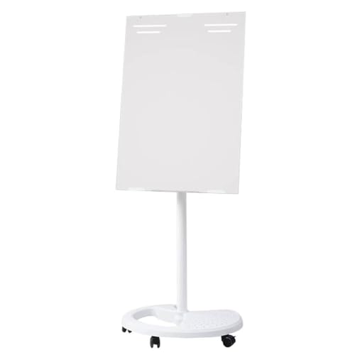 exproyzk Mobiles Whiteboard Ständer-Staffelei Trocken abwischbare Staffelei-Standtafel Tragbares magnetisches Trocken abwischbares Board für Büro, Live-Studio(Weiß,70x100cm) von exproyzk