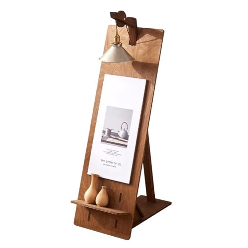exproyzk Plakatständer zur Präsentation, Schilderständer mit Beleuchtung für Restaurants oder Unternehmen(Braun,119.5x49x60cm) von exproyzk