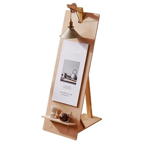 exproyzk Plakatständer zur Präsentation, Schilderständer mit Beleuchtung für Restaurants oder Unternehmen(Natural,119.5x49x60cm) von exproyzk