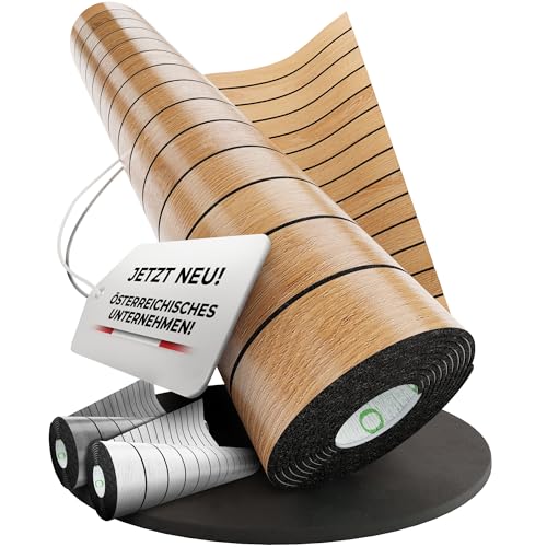 extern3 Wandpaneele selbstklebend [Holzoptik] 250x60 cm - 3D Wandverkleidung in edlem Holz-Look | Schallreduzierend & Wasserdicht | Wand-Paneele im Holzpaneele-Stil für Wohnzimmer, Küche & Büro von extern3