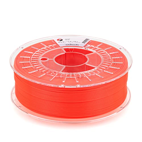 extrudr® PETG ø1.75mm (1.1kg) 'NEON ROT' - 3D Drucker Filament - Made in Austria - höchste Qualität zum fairen Preis! von extrudr