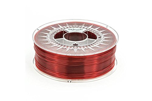extrudr PETG 1.75mm 1.1kg transparent red von extrudr