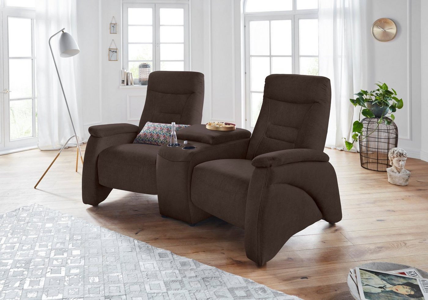 exxpo - sofa fashion 2,5-Sitzer Ascoli, Kinosofa mit hohem Sitzkomfort, bequeme Armlehnen, inkl. Relaxfunktion, mit Ablage und Staufach, hohe Rückenlehne exxpo - sofa fashion 2,5-Sitzer Ascoli, Kinosofa mit hohem Sitzkomfort, bequeme Armlehnen, inkl. Relaxfunktion, mit Ablage und Staufach, hohe Rückenlehne von exxpo - sofa fashion