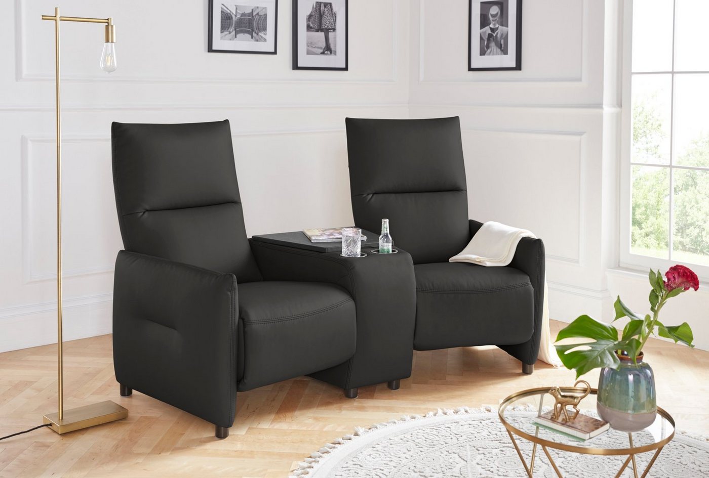 exxpo - sofa fashion 2-Sitzer Exxpo Fado, Inklusive Relaxfunktion und wahlweise Ablagefach von exxpo - sofa fashion