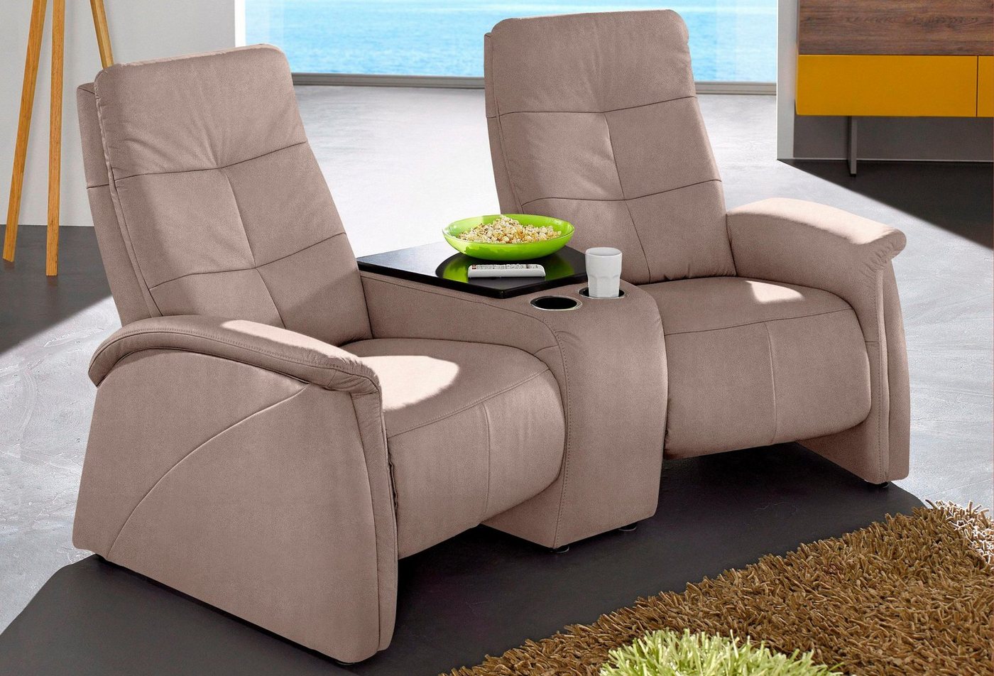 exxpo - sofa fashion 2-Sitzer Tivoli, mit Relaxfunktion, integrierter Tischablage und Stauraumfach von exxpo - sofa fashion