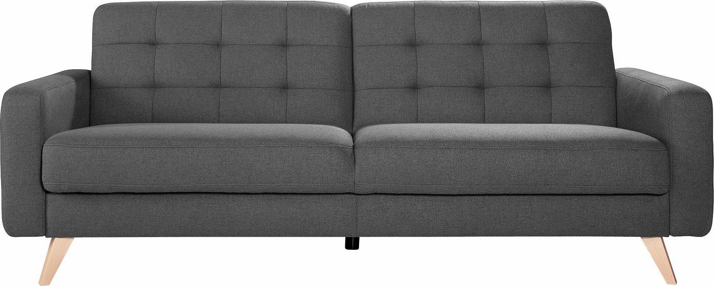 exxpo - sofa fashion 3-Sitzer Nappa, mit Bettfunktion und Bettkasten von exxpo - sofa fashion