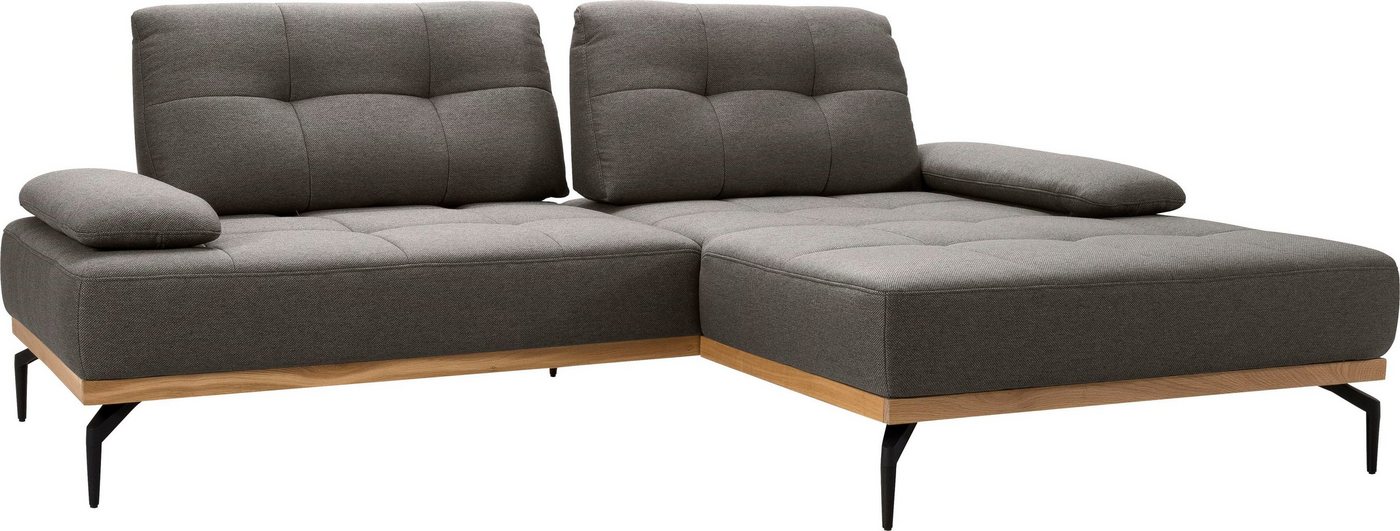 exxpo - sofa fashion Ecksofa, inkl. Sitztiefenverstellung, Armlehnenverstellung, Metallfüße, L-Form von exxpo - sofa fashion