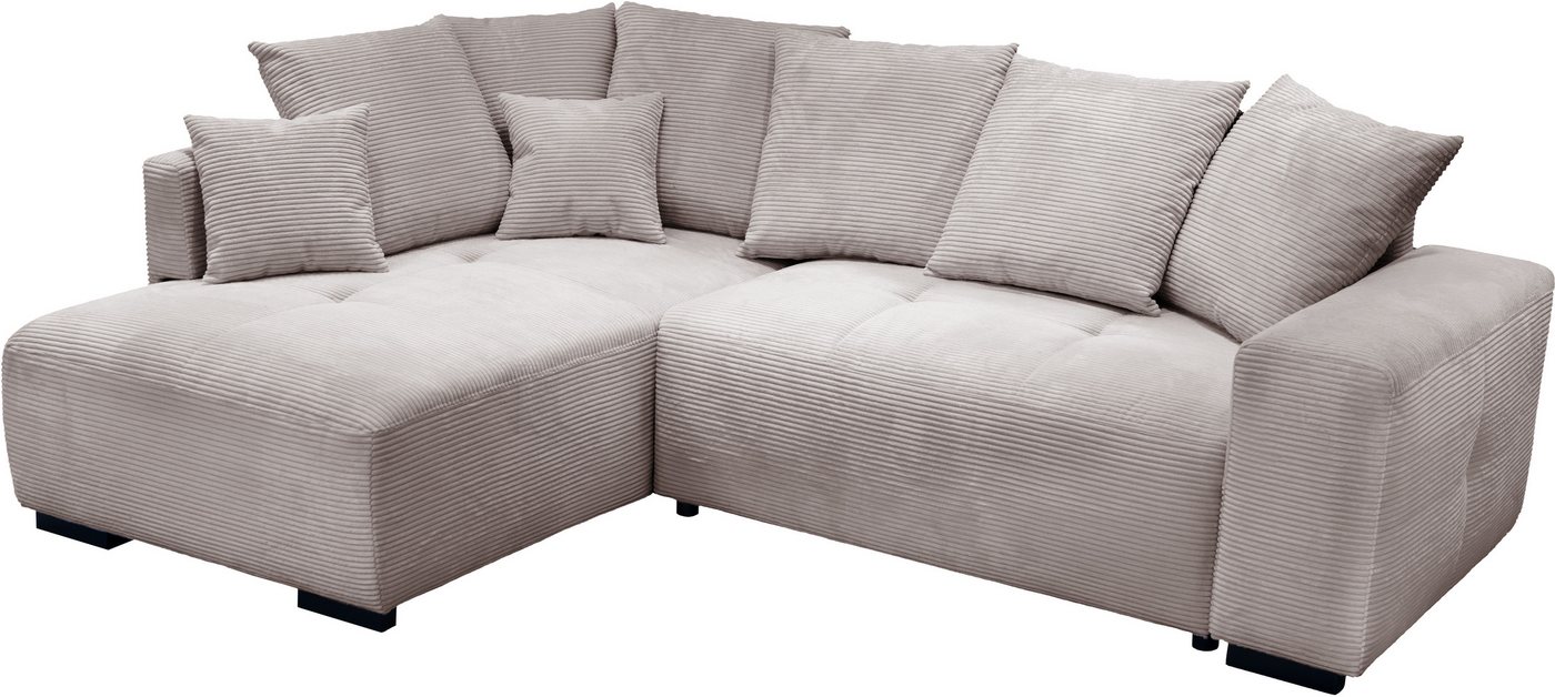 exxpo - sofa fashion Ecksofa, Ottomane beidseitig montierbar,inkl. 6x Rückenkissen und 2x Zierkissen exxpo - sofa fashion Ecksofa, Ottomane beidseitig montierbar,inkl. 6x Rückenkissen und 2x Zierkissen von exxpo - sofa fashion