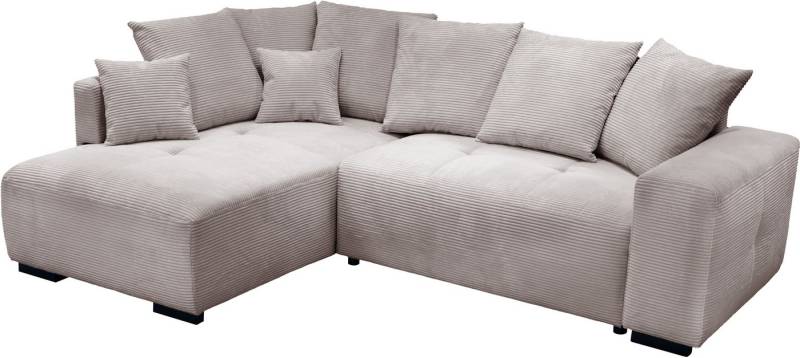 exxpo - sofa fashion Ecksofa, Ottomane beidseitig montierbar,inkl. 6x Rückenkissen und 2x Zierkissen exxpo - sofa fashion Ecksofa, Ottomane beidseitig montierbar,inkl. 6x Rückenkissen und 2x Zierkissen von exxpo - sofa fashion