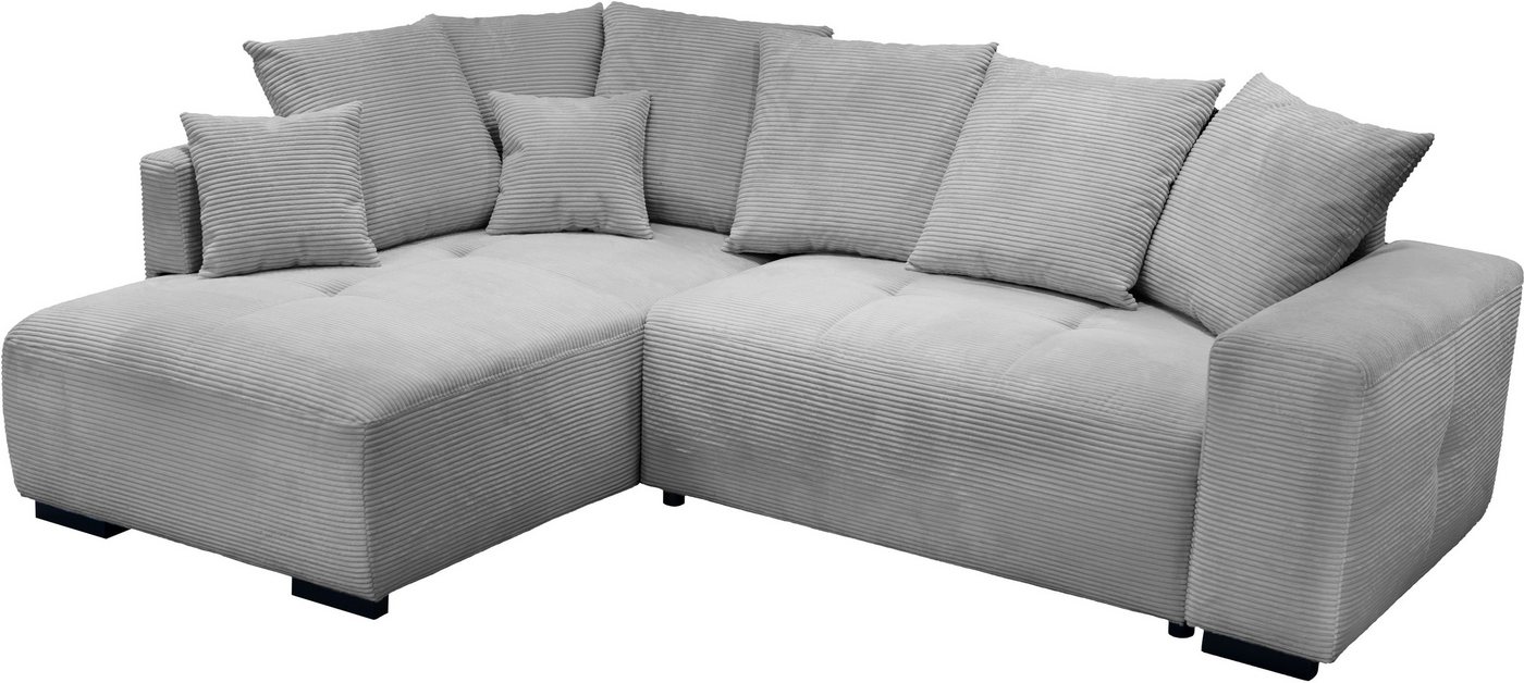 exxpo - sofa fashion Ecksofa, Ottomane beidseitig montierbar,inkl. 6x Rückenkissen und 2x Zierkissen exxpo - sofa fashion Ecksofa, Ottomane beidseitig montierbar,inkl. 6x Rückenkissen und 2x Zierkissen von exxpo - sofa fashion