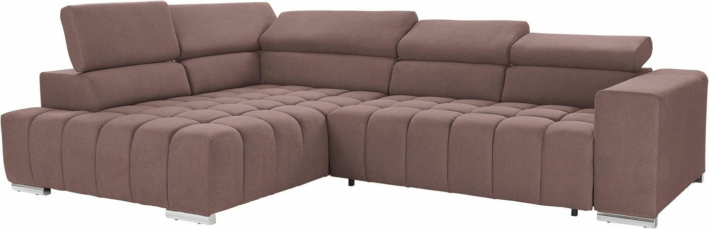 exxpo - sofa fashion Ecksofa Elias, aktuelle Kreuzsteppung im Sitz, bequem, L-Form, mit Kopf- bzw. Rückenverstellung, wahlweise mit Bettfunktion exxpo - sofa fashion Ecksofa Elias, aktuelle Kreuzsteppung im Sitz, bequem, L-Form, mit Kopf- bzw. Rückenverstellung, wahlweise mit Bettfunktion von exxpo - sofa fashion