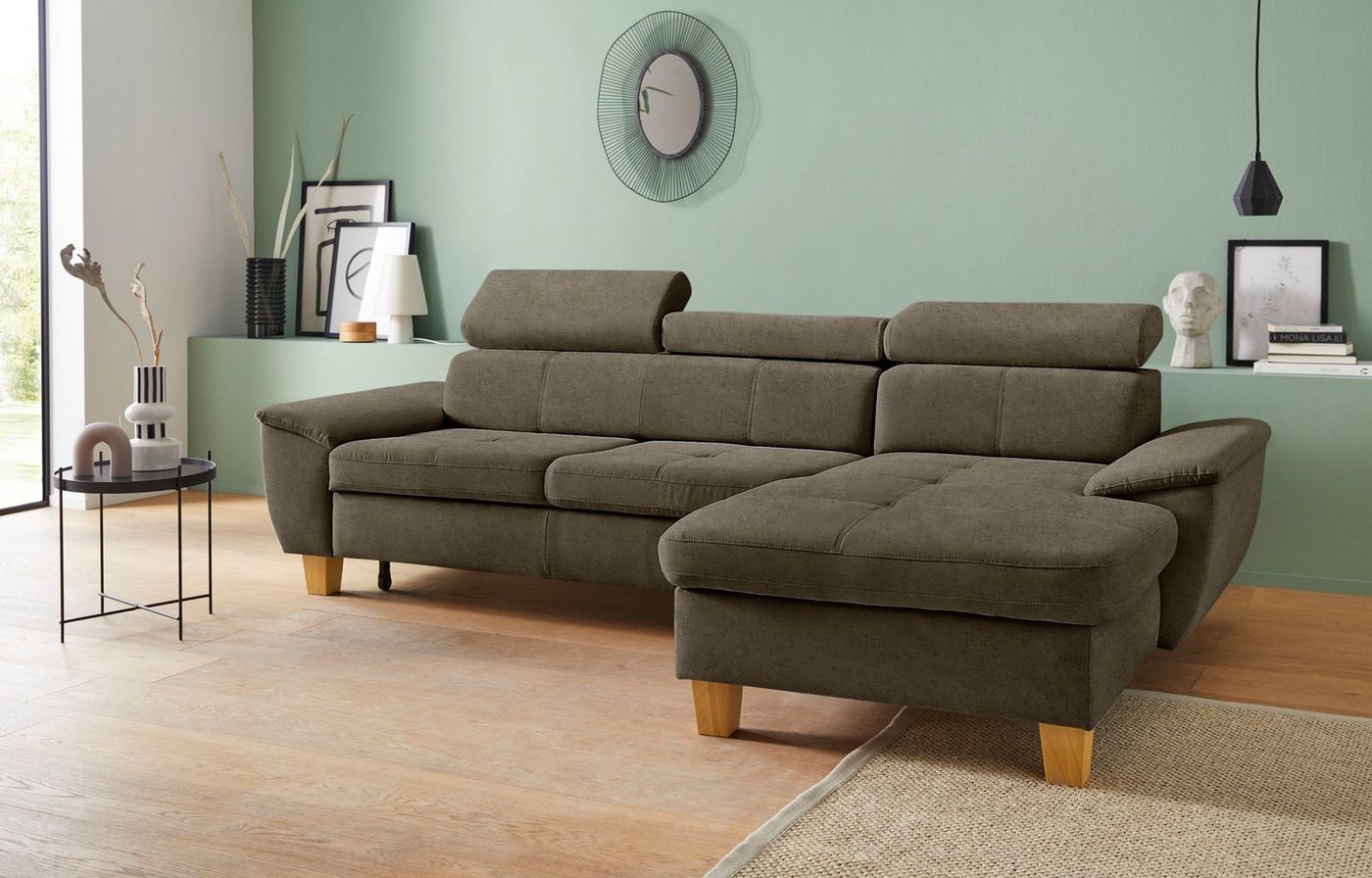 exxpo - sofa fashion Ecksofa Enya, aufwendige Detailverarbeitung, hoher Sitzkomfort, bequem, L-Form, inkl. Kopfteilverstellung, wahlweise mit Bettfunktion und Bettkasten exxpo - sofa fashion Ecksofa Enya, aufwendige Detailverarbeitung, hoher Sitzkomfort, bequem, L-Form, inkl. Kopfteilverstellung, wahlweise mit Bettfunktion und Bettkasten von exxpo - sofa fashion