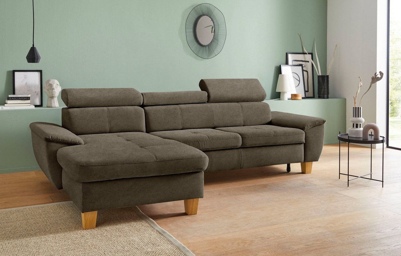 exxpo - sofa fashion Ecksofa Enya, aufwendige Detailverarbeitung, hoher Sitzkomfort, bequem, L-Form, inkl. Kopfteilverstellung, wahlweise mit Bettfunktion und Bettkasten exxpo - sofa fashion Ecksofa Enya, aufwendige Detailverarbeitung, hoher Sitzkomfort, bequem, L-Form, inkl. Kopfteilverstellung, wahlweise mit Bettfunktion und Bettkasten von exxpo - sofa fashion