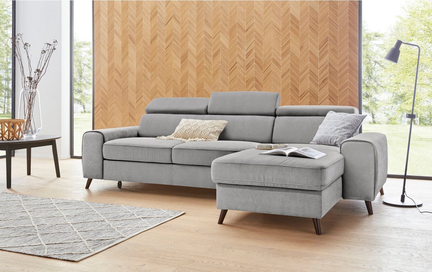 exxpo - sofa fashion Ecksofa Forza, L-Form, inklusive Kopf- bzw. Rückenverstellung, wahlweise mit Bettfunktion von exxpo - sofa fashion