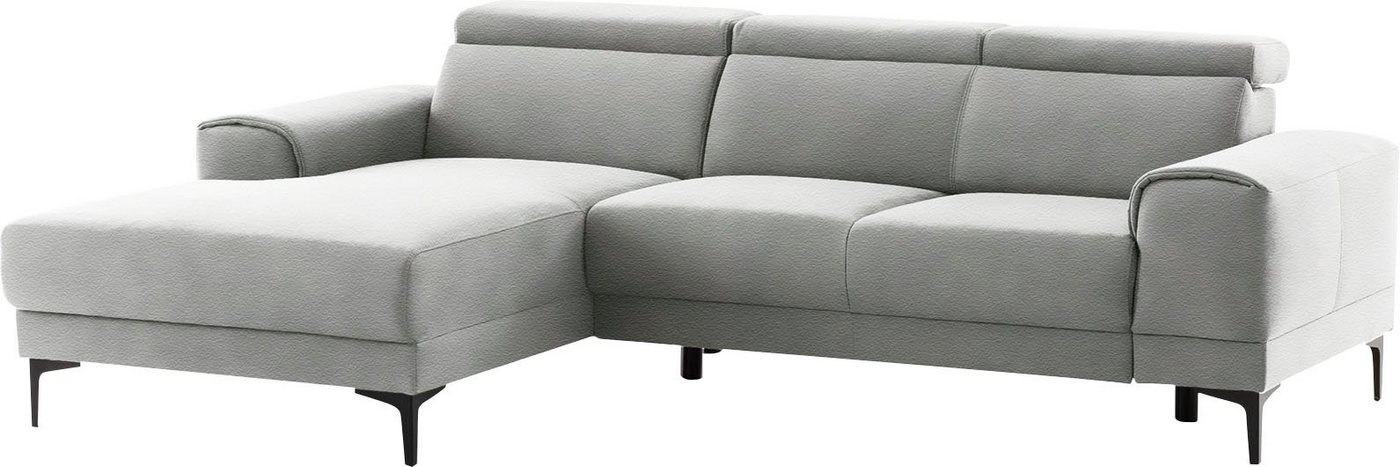 exxpo - sofa fashion Ecksofa Ophelia, mit 3 Kopfstützen, wahlweise Sitztiefenverstellung, L-Form von exxpo - sofa fashion