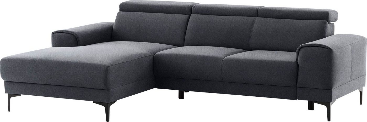 exxpo - sofa fashion Ecksofa Ophelia, 3 Kopfstützen, wahlweise Sitztiefenverstellung, frei im Raum stellbar von exxpo - sofa fashion