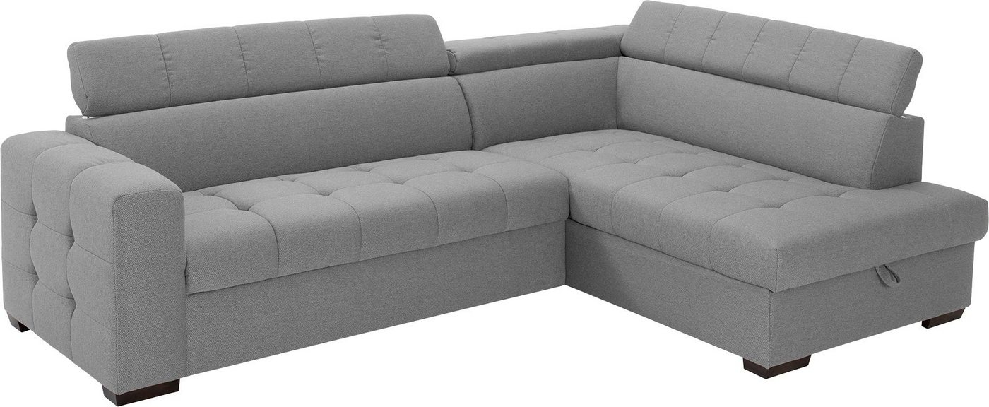exxpo - sofa fashion Ecksofa Otusso, L-Form, Steppung im Sitzbereich, wahlw. mit Bettfunktion u. Bettkasten von exxpo - sofa fashion