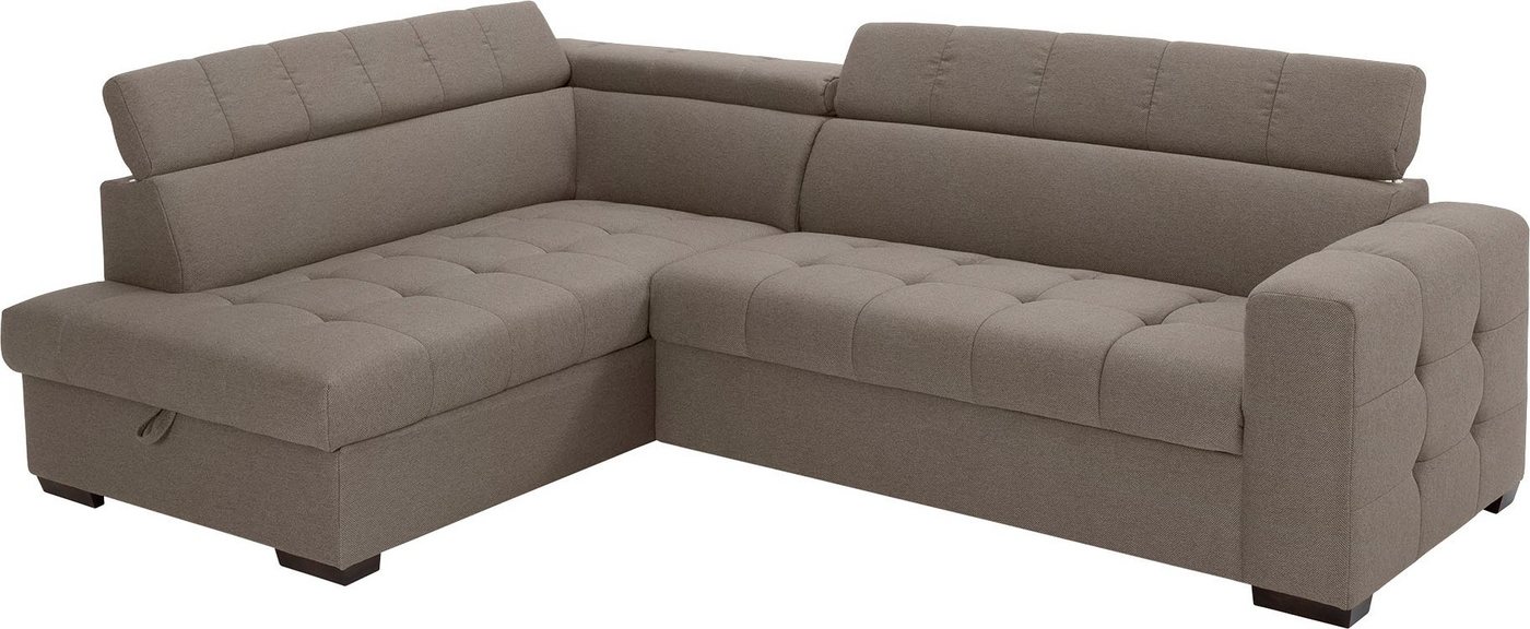 exxpo - sofa fashion Ecksofa Otusso, Steppung im Sitzbereich, wahlw. mit Bettfunktion u. Bettkasten, L-Form von exxpo - sofa fashion