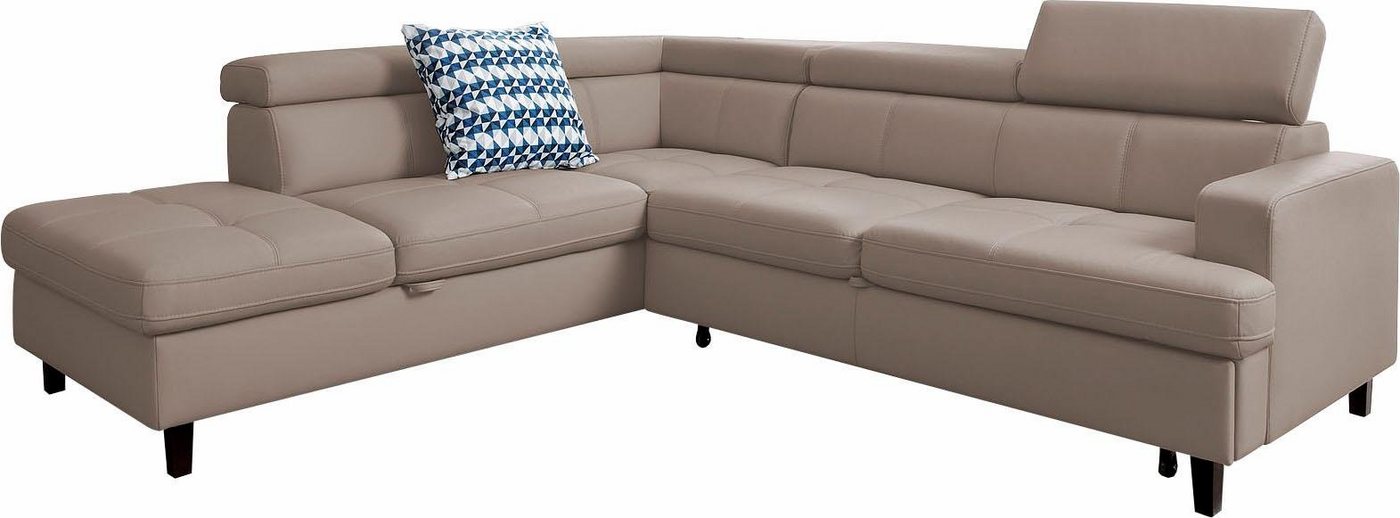 exxpo - sofa fashion Ecksofa Sisto, L-Form, wahlweise mit Bettfunktion von exxpo - sofa fashion