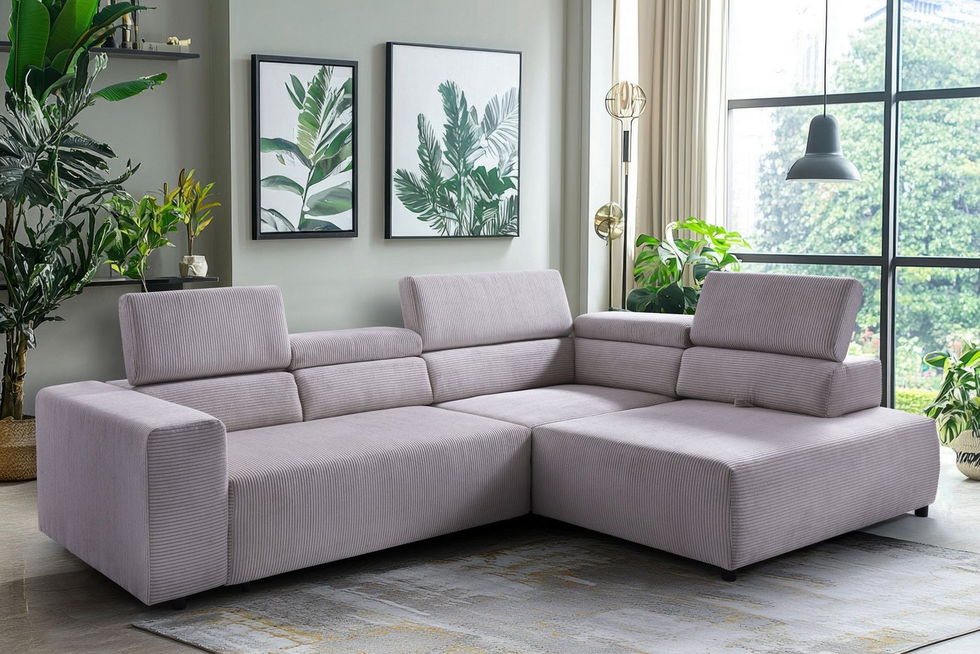 exxpo - sofa fashion Ecksofa VITTORIO mit Komfortfunktionen, bequem und modern, Cord, L-Form, inkl. Kopfteil- und Sitztiefenverstellung, wahlweise mit Bettfunktion exxpo - sofa fashion Ecksofa VITTORIO mit Komfortfunktionen, bequem und modern, Cord, L-Form, inkl. Kopfteil- und Sitztiefenverstellung, wahlweise mit Bettfunktion von exxpo - sofa fashion
