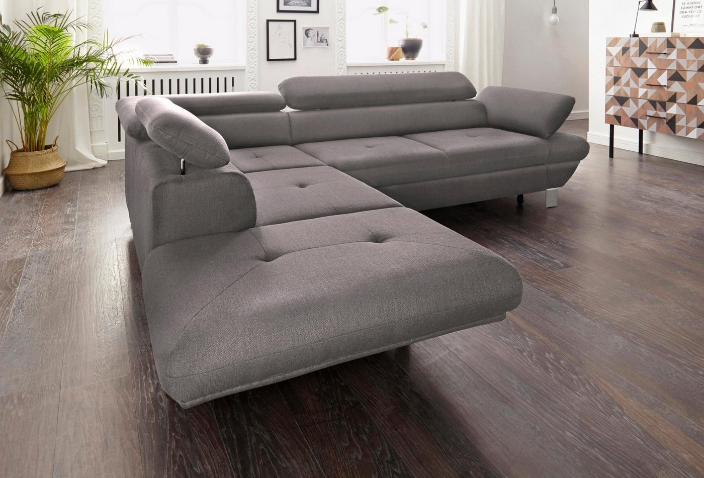 exxpo - sofa fashion Ecksofa Vinci, L-Form, wahlweise mit Bettfunktion von exxpo - sofa fashion