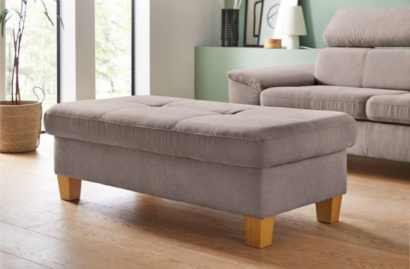 exxpo - sofa fashion Hocker Enya Bankhocker mit Staufach unter der Sitzfläche, schöne Detailverarbeitung von exxpo - sofa fashion