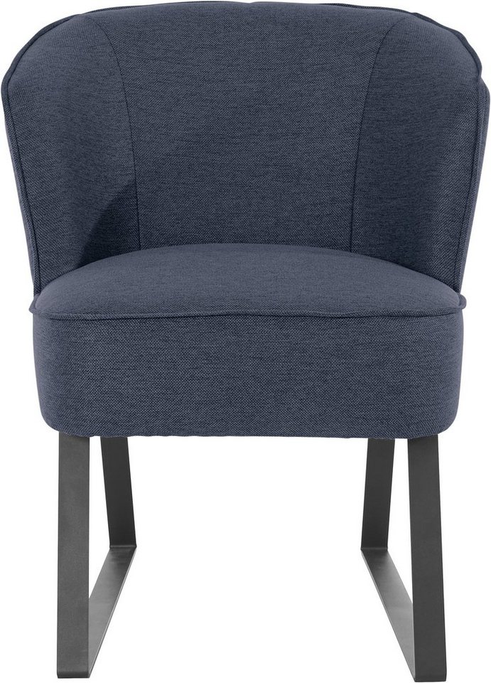 exxpo - sofa fashion Sessel Americano, mit Keder und Metallfüßen, Bezug in verschiedenen Qualitäten, 1 Stck. von exxpo - sofa fashion