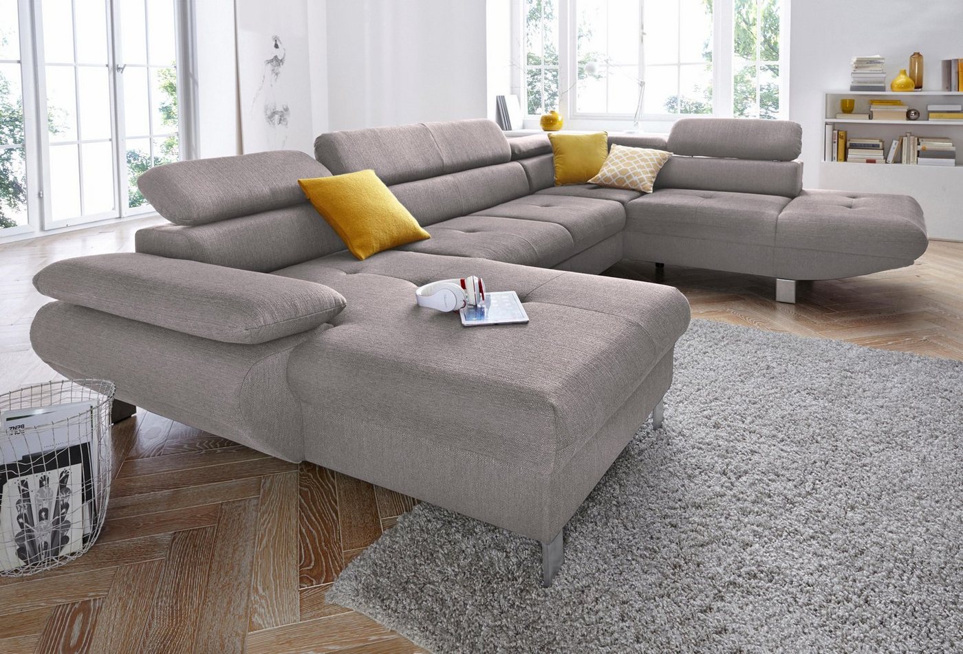 exxpo - sofa fashion Wohnlandschaft Vinci, wahlweise mit Bettfunktion von exxpo - sofa fashion