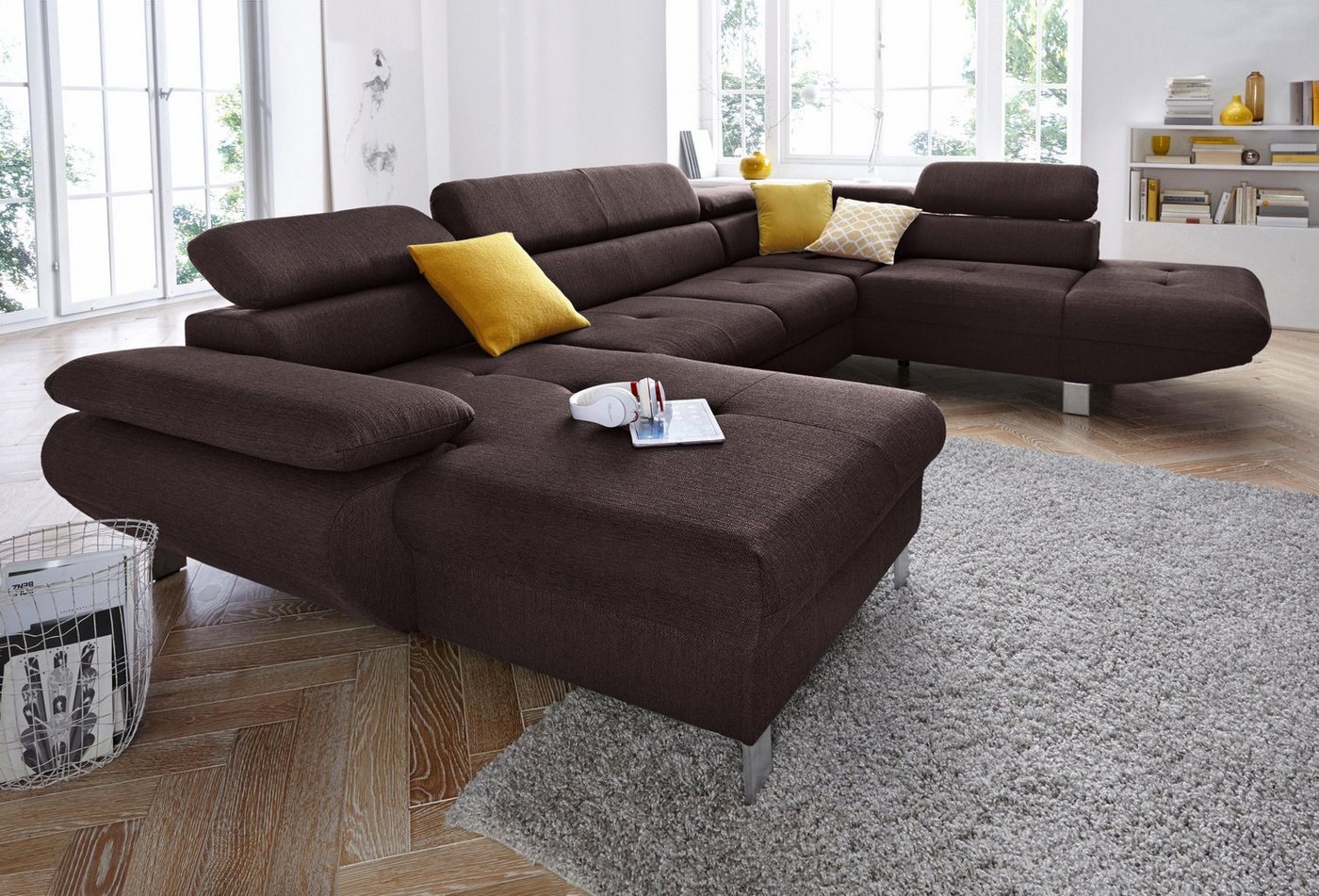 exxpo - sofa fashion Wohnlandschaft Vinci, wahlweise mit Bettfunktion von exxpo - sofa fashion