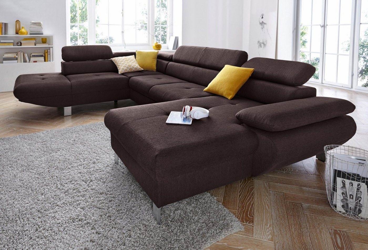 exxpo - sofa fashion Wohnlandschaft Vinci, wahlweise mit Bettfunktion von exxpo - sofa fashion