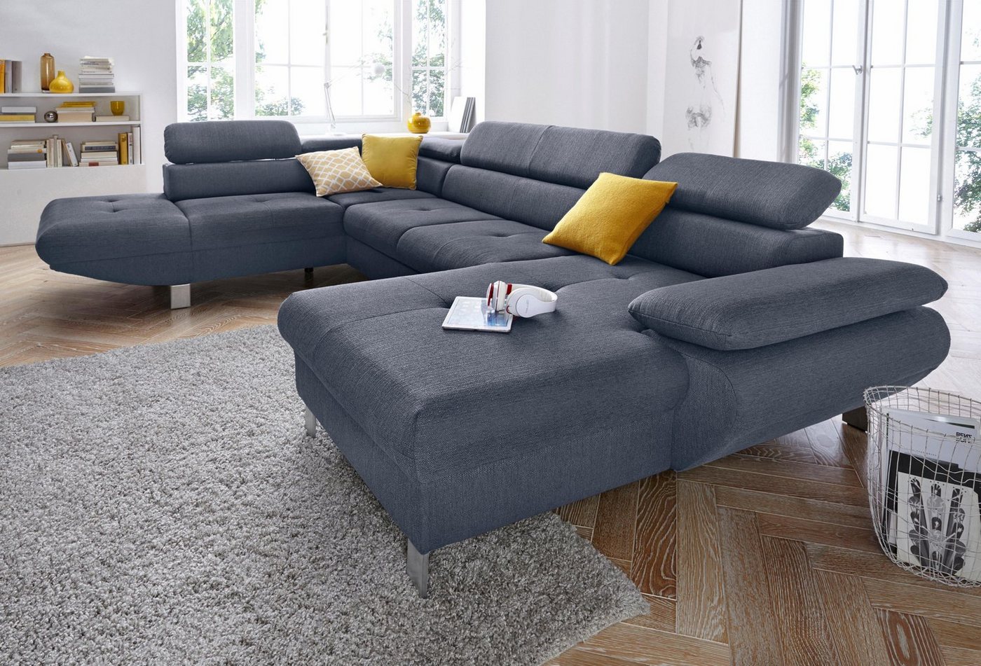 exxpo - sofa fashion Wohnlandschaft Vinci, wahlweise mit Bettfunktion, U-Form von exxpo - sofa fashion