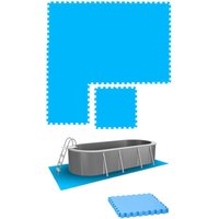 Eyepower - 1,9m² Poolunterlage - 8 Große Poolmatten - 50x50 Outdoor Pool Bodenschutzmatte von eyepower