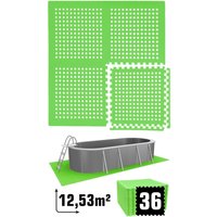 12,5 m² Poolunterlage - 36 EVA Matten 62x62 - Unterlegmatten Set Pool Unterlage 12,5 m² Poolunterlage - 36 EVA Matten 62x62 - Unterlegmatten Set Pool Unterlage von eyepower
