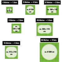 13,9 m² Poolunterlage - 40 eva Matten 62x62 - Unterlegmatten Set Pool Unterlage von eyepower