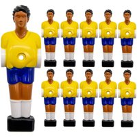 11 Tischkicker Figuren 13mm Brasilien Gelb Blau - Tisch Fussball Kicker Figuren von eyepower