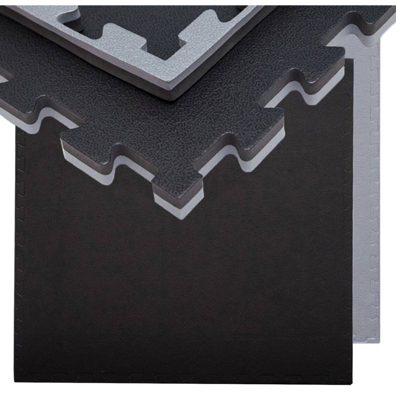 eyepower Bodenschutzmatten 90 x 90 x 2 cm 2er Set Schwarz von eyepower